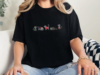 Christmas Raccoons Festive Lineup funny shirt - photo 1