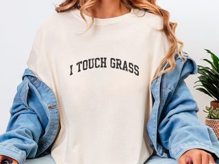 I Touch Grass funny shirt - photo 7