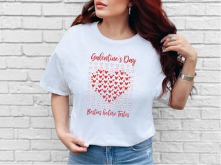 Galentine's Day Besties Before Testes Heart Mosaic funny shirt - photo 1