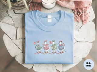 Skiing Valentine Goose Squad funny shirt - photo 1