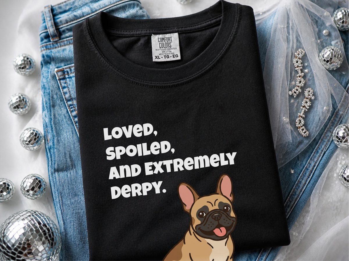 Derpy French Bulldog Comfort Colors French Bulldog Mom Shirt