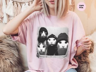 Cat Gang In Window funny shirt - photo 7