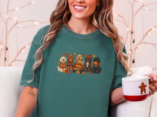 Labradoodle Fall Activities Lineup doodle dog shirt - photo 8