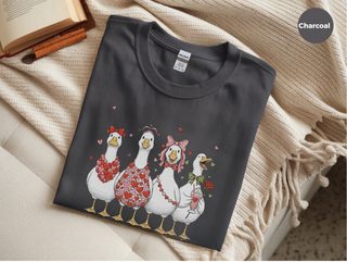 Four Feathery Valentines funny shirt - photo 4