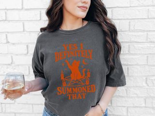 Summoned That Cat Pentagram Ritual funny shirt - photo 3