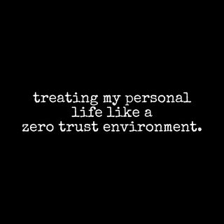 Zero Trust Personal Life Cybersecurity Protocol Sarcastic Infosec Tee