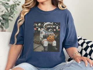 Raccoon Astronaut Halloween Treat funny shirt - photo 8