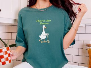 There She Goose funny shirt - photo 5