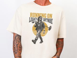 Rocker Running On Legacy Software funny shirt - photo 8