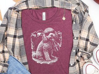 Cockapoo Drinking Beer doodle dog shirt - photo 6