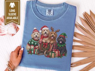 Goldendoodles Christmas Sleigh Group doodle dog shirt - photo 6