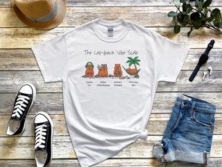 Capybara Vibe Scale Gamer Boba Ramen Relaxing funny shirt - photo 1