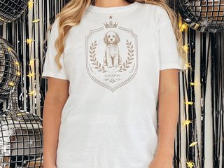 Comfort Colors Cavapoo Royal Crest doodle dog shirt - photo 1