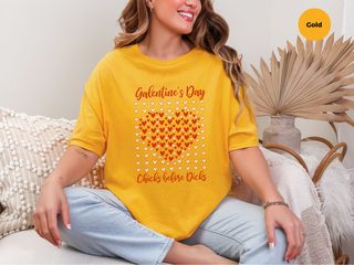 Galentine's Day Chicks Before Dicks Heart Mosaic funny shirt - photo 8