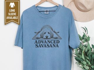 Labradoodle Advanced Savasana Yoga doodle dog shirt - photo 7