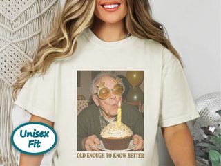 Senior Birthday Cupcake Star Glasses funny shirt - photo 7