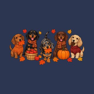 Dachshunds Fall Activities Lineup Shirt - Fall Dachshund Dog Gift
