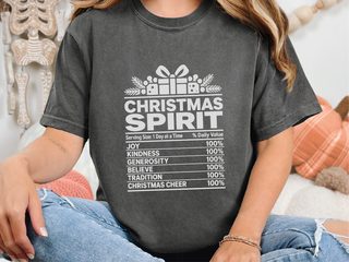 Christmas Spirit Nutrition Label3 funny shirt - photo 2