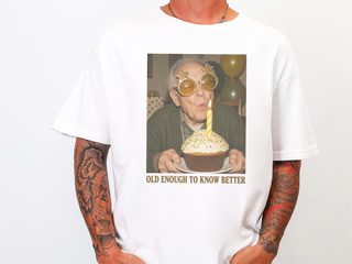 Senior Birthday Cupcake Star Glasses funny shirt - photo 2