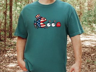 Patriotic Arcade Hero Chasing Lit Bombs funny shirt - photo 6