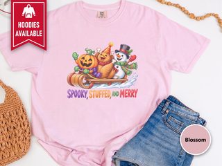 Spooky Stuffed And Merry Watercolor Sleigh Ride funny shirt - photo 5