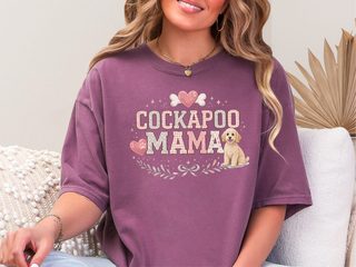 Comfort Colors Cockapoo Mama doodle dog shirt - photo 5