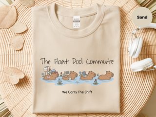 The Float Pool Commute funny shirt - photo 4