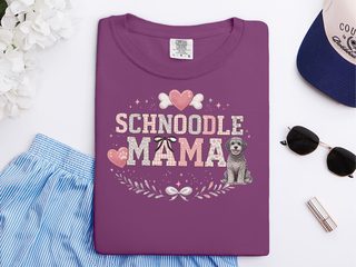 Comfort Colors Schnoodle Mama doodle dog shirt - photo 5