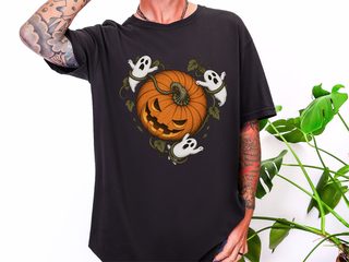 Spooky Ghost Pumpkin Vines funny shirt - photo 4