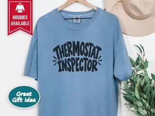 Thermostat Inspector Bold Lettering funny shirt - photo 8