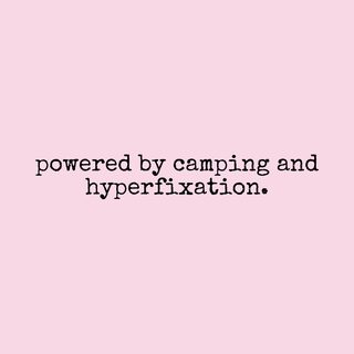 Powered By Camping And Hyperfixation Funny ADHD Neurodivergent Tee
