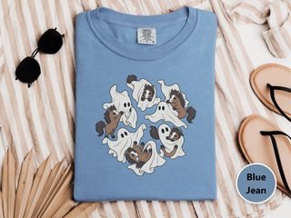 Cute Ghost Playing With Horse funny shirt - photo 5