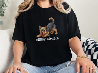 Yorkie Big Stretch doodle dog shirt - photo 2