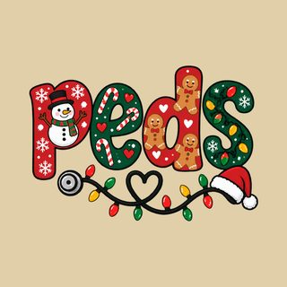 Christmas Peds Nurse Stethoscope Nursing Christmas Peds Nurse Shirt
