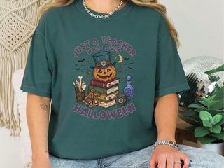 Just A Teacher Who Loves Halloween_4 funny shirt - photo 6