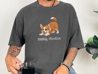Corgi Big Stretch doodle dog shirt - photo 3