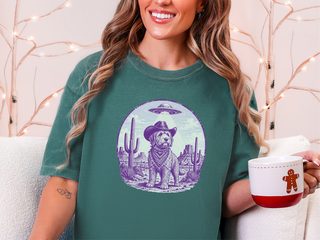 Vintage Goldendoodle Ufo doodle dog shirt - photo 7