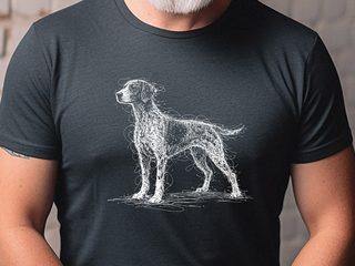 German Shorthaired Pointer Sketch funny shirt - photo 3