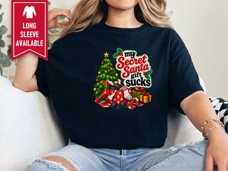 My Secret Santa Gift Sucks funny shirt - photo 4