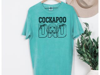 Comfort Colors Cockapoo Dad doodle dog shirt - photo 8