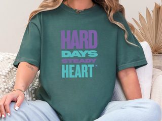 Hard Days Steady Heart funny shirt - photo 6