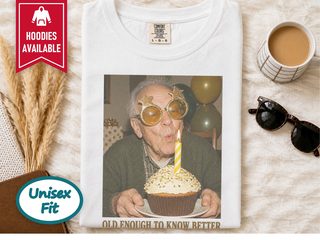 Senior Birthday Cupcake Star Glasses funny shirt - photo 1