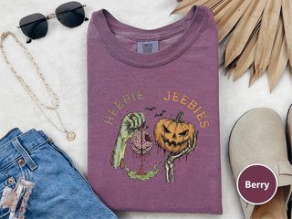 Zombie Brain Pumpkin Heebie Jeebies funny shirt - photo 3