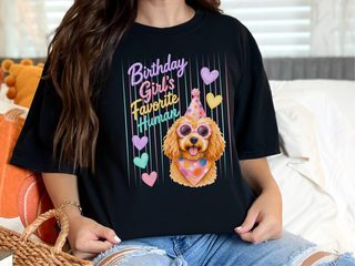 Birthday Girl's Favorite Human Goldendoodle doodle dog shirt - photo 2