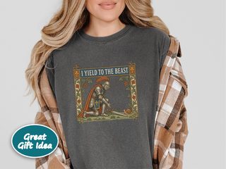 Medieval Knight Kneeling Before Snail funny shirt - photo 4