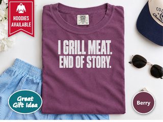 I Grill Meat Bold Lettering funny shirt - photo 5