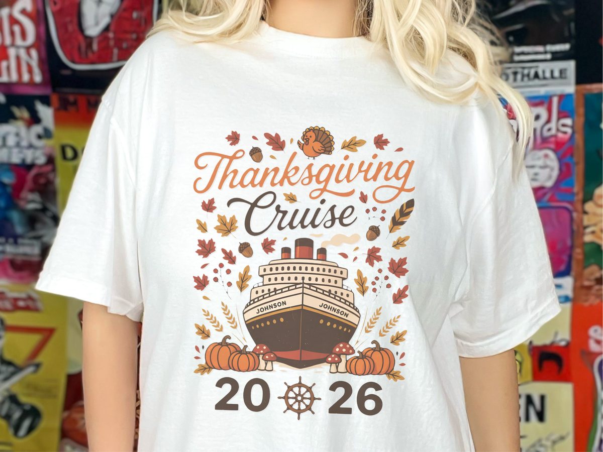 2026 Thanksgiving Cruise Shirt Family Cruise Squad Matching Tee