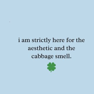 Funny St. Patrick's Day Aesthetic Cabbage Smell Sarcastic Irish Shirt