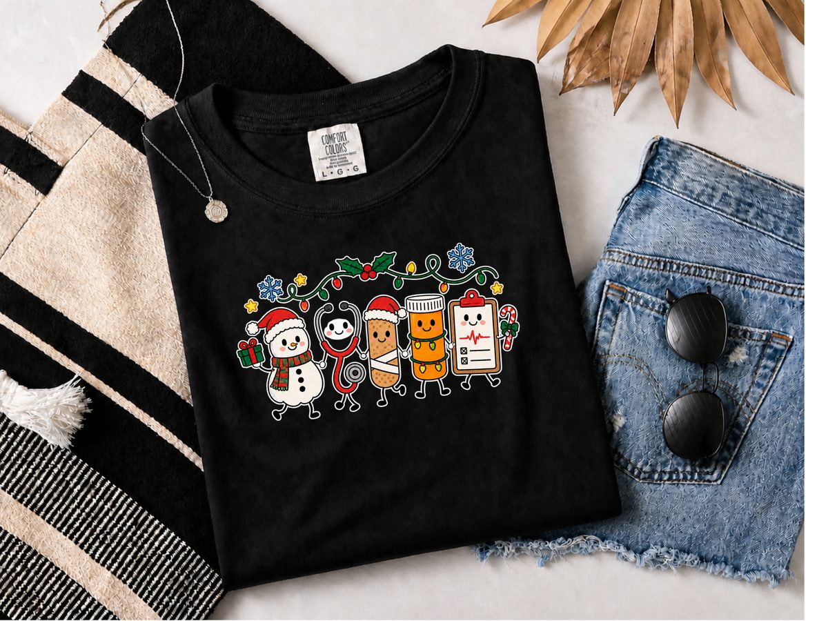 Snowman Nurse Christmas Squad - ICU Nurse Christmas Shirt Top