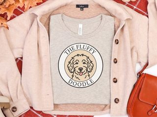 The Fluffy Doodle Logo doodle dog shirt - photo 8